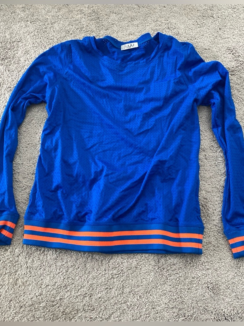 blue long sleeve florida gators colors top